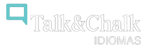 Talk and Chalk Idiomas - Logo white 2025